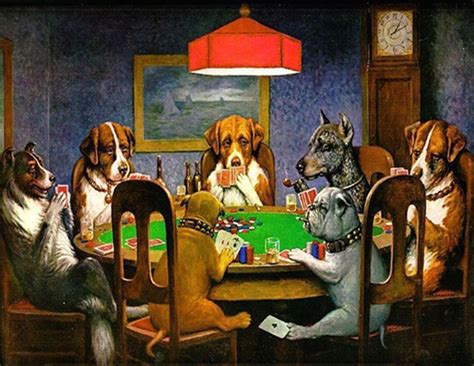 cachorros jogando poker|TOP 6: a história por trás de pinturas icônicas de cachorros .